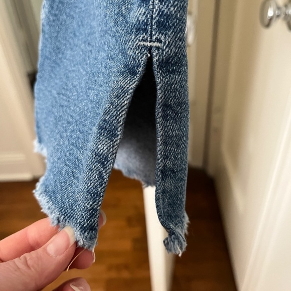 FRAME Le Nouveau Distressed Straight Jean | Size 28 | Blue (Sackett) - Picture 10 of 12